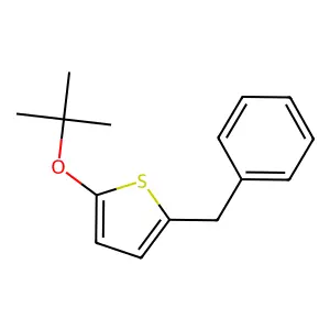 2-Benzyl-5-tert-butoxythiophene structure