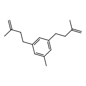1-Methyl-3,5-bis(3-methyl-3-butenyl)benzene structure