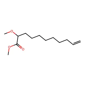2-Methoxy-10-undecenoic acid methyl ester structure