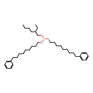 Phosphorous acid, 2-ethylhexyl bis(nonylphenyl) ester structure