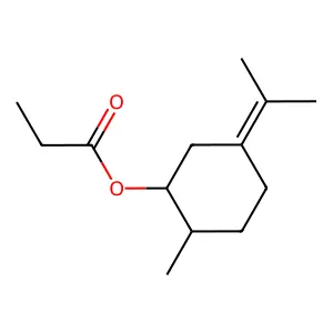 2-Methyl-5-(1-methylethylidene)cyclohexyl propionate structure