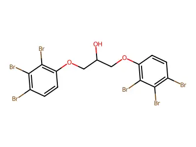 1,3-Bis(tribromophenoxy)propan-2-ol structure