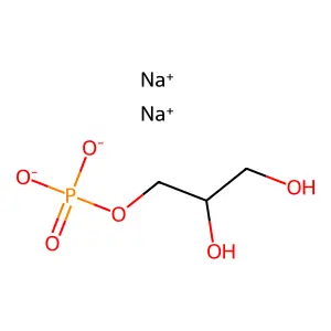 Glycerol phosphate disodium salt xhydrate structure