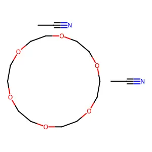 1,4,7,10,13,16-Hexaoxacyclooctadecane, compd. with acetonitrile (1:2) structure