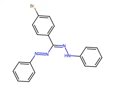 3-(4-Bromophenyl)-1,5-diphenylformazan structure