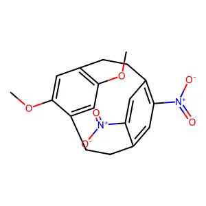 (2.2)-Paracyclophane, 2,5-dimethoxy-3',6'-dinitro- structure