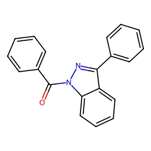 Methanone, phenyl(3-phenyl-1H-indazol-1-yl)- structure