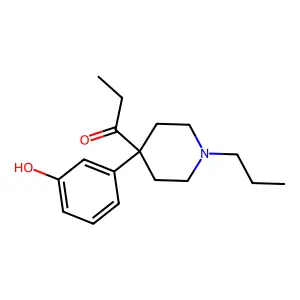 1-[4-(3-Hydroxyphenyl)-1-propylpiperidin-4-yl]propan-1-one structure