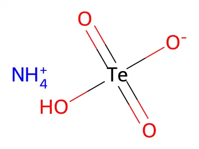 Telluric acid, ammonium salt structure