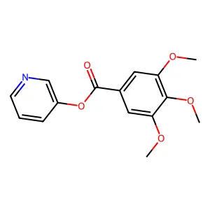 Pyridin-3-yl 3,4,5-trimethoxybenzoate structure