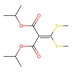 Dipropan-2-yl 2-[bis(methylsulfanyl)methylidene]propanedioate structure