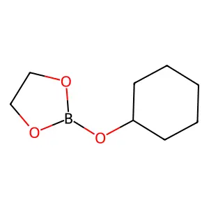 2-(Cyclohexyloxy)-1,3,2-dioxaborolane structure