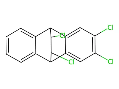 9,10-Dihydro-2,3,11,12-tetrachloro-9,10-ethanoanthracene structure