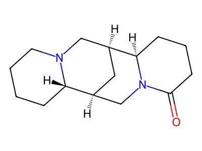 白羽扇豆碱 structure