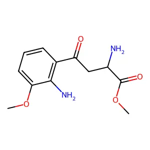 Benzenebutanoic acid, alpha,2-diamino-3-methoxy-gamma-oxo-, methyl ester structure