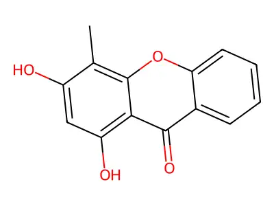 1,3-Dihydroxy-4-methyl-9H-xanthen-9-one structure