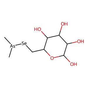 6-(Dimethylarsanylselanylmethyl)oxane-2,3,4,5-tetrol structure