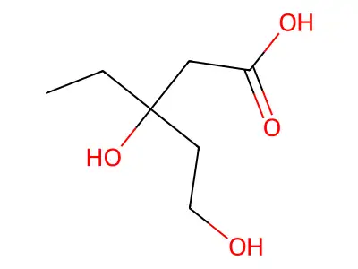 高甲瓦龙酸 structure