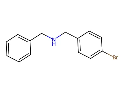 N-benzyl-1-(4-bromophenyl)methanamine structure