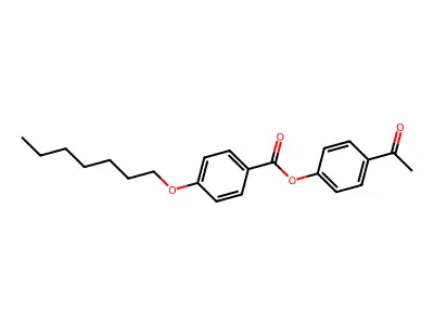 4-Acetylphenyl 4-(heptyloxy)benzoate structure