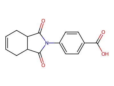 4-(1,3-dioxo-1,3,3a,4,7,7a-hexahydro-2H-isoindol-2-yl)benzoic acid structure