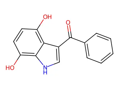 (4,7-dihydroxy-1H-indol-3-yl)-phenylmethanone structure