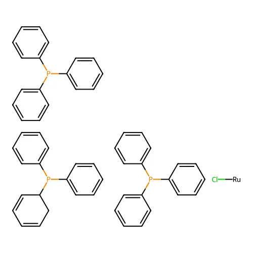 氯钌;环己-2,4-二烯-1-基(二苯基)磷烷;双(三苯基磷烷) structure