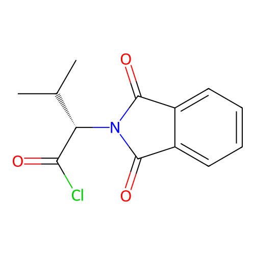 (2S)-2-(1,3-dioxoisoindol-2-yl)-3-methylbutanoyl chloride structure