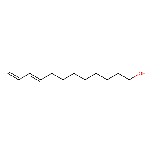 9,11-Dodecadien-1-ol structure