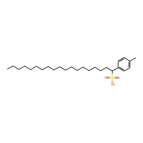 Octadecylxylenesulphonic acid structure