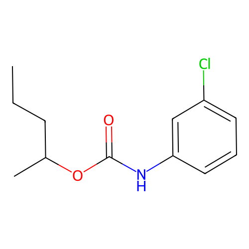 1-Methylbutyl 3-chlorophenylcarbamate structure