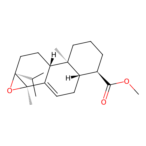 Methyl 13,14-epoxyabietate structure