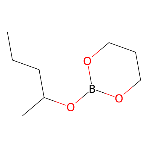 1,3,2-Dioxaborinane, 2-(1-methylbutoxy)- structure