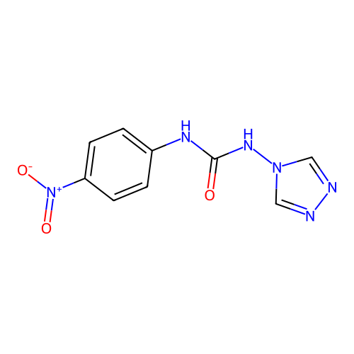 1-(4-Nitrophenyl)-3-(1,2,4-triazol-4-yl)urea structure