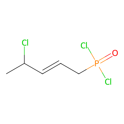 4-Chloro-1-dichlorophosphorylpent-2-ene structure