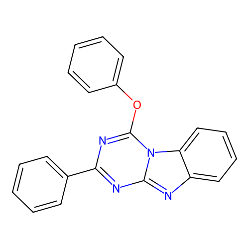 4-Phenoxy-2-phenyl-[1,3,5]triazino[1,2-a]benzimidazole structure