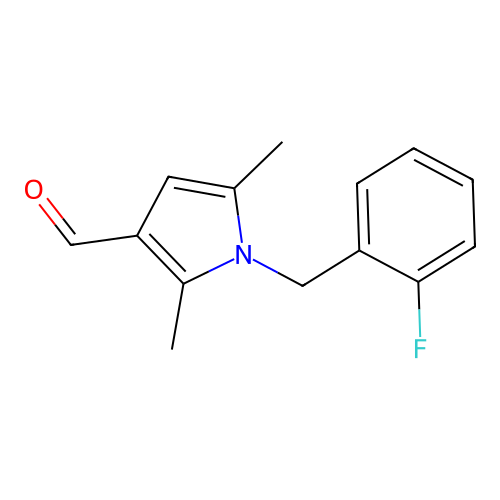 1-(2-Fluoro-benzyl)-2,5-dimethyl-1H-pyrrole-3-carbaldehyde structure