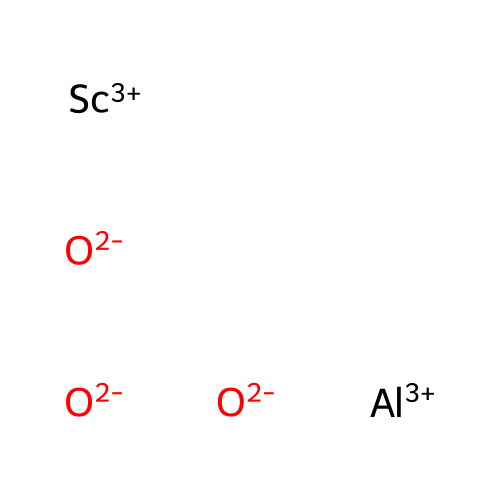Aluminium scandium trioxide structure