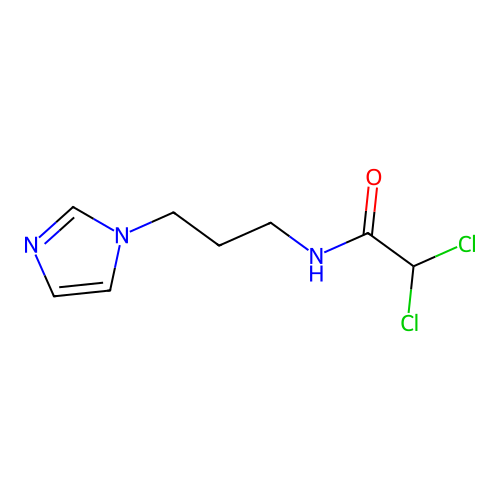 2,2-dichloro-N-[3-(1H-imidazol-1-yl)propyl]acetamide structure