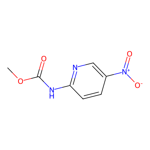 methyl N-(5-nitro-2-pyridinyl)carbamate structure