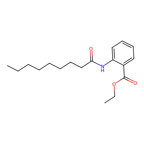 Ethyl 2-(nonanoylamino)benzoate structure