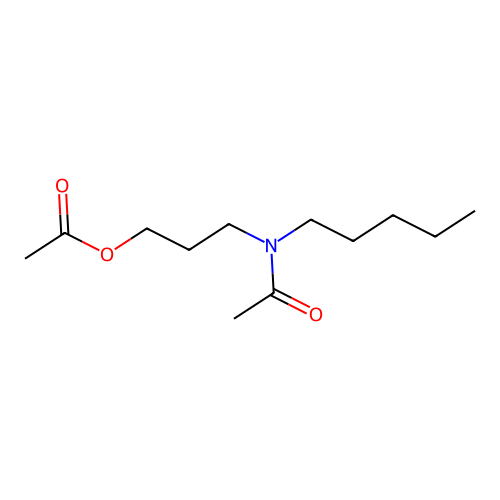 Acetamide, N-[3-(acetyloxy)propyl]-N-pentyl- structure