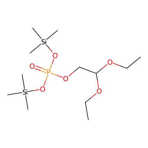 Phosphoric acid, 2,2-diethoxyethyl bis(trimethylsilyl) ester structure