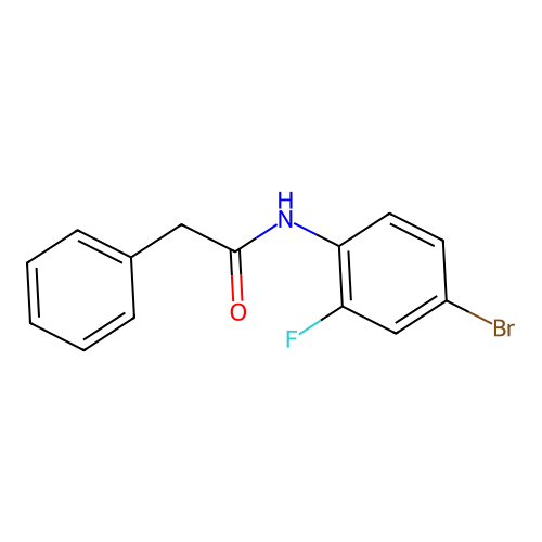 N-(4-bromo-2-fluorophenyl)-2-phenylacetamide structure