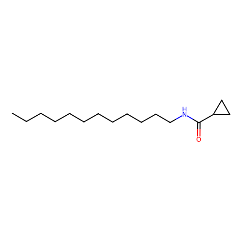 N-dodecylcyclopropanecarboxamide structure