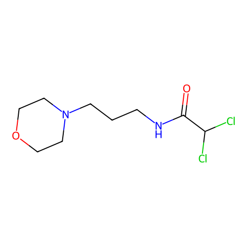 2,2-dichloro-N-[3-(morpholin-4-yl)propyl]acetamide structure