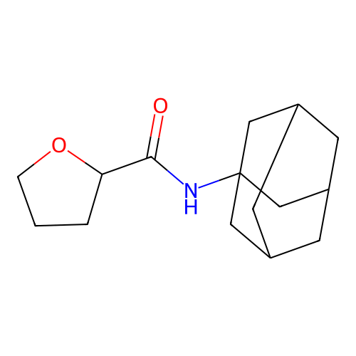 N-adamantanyloxolan-2-ylcarboxamide structure