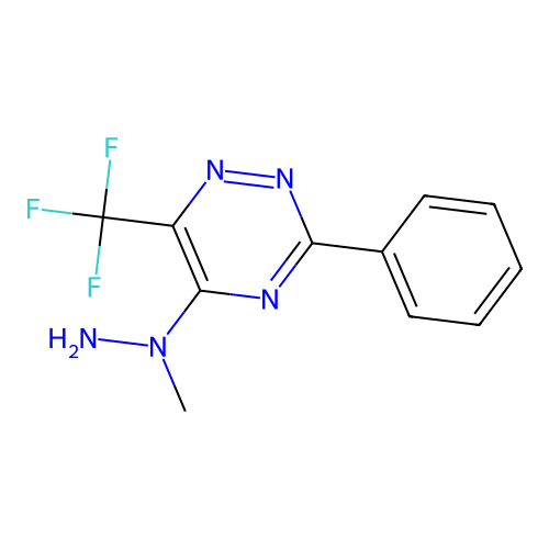 5-(1-Methylhydrazino)-3-phenyl-6-(trifluoromethyl)-1,2,4-triazine structure