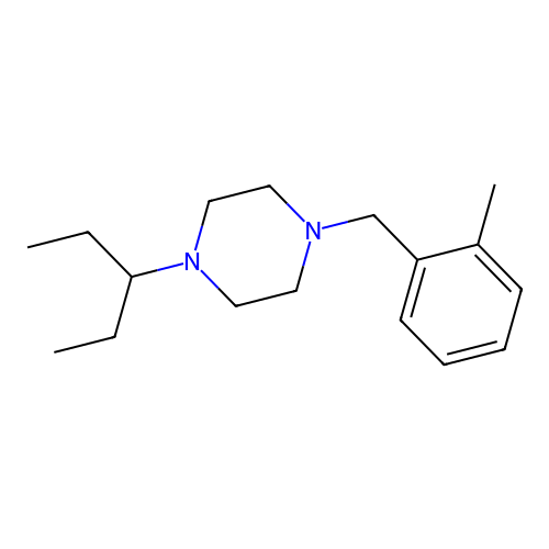 1-(2-Methylbenzyl)-4-(pentan-3-yl)piperazine structure