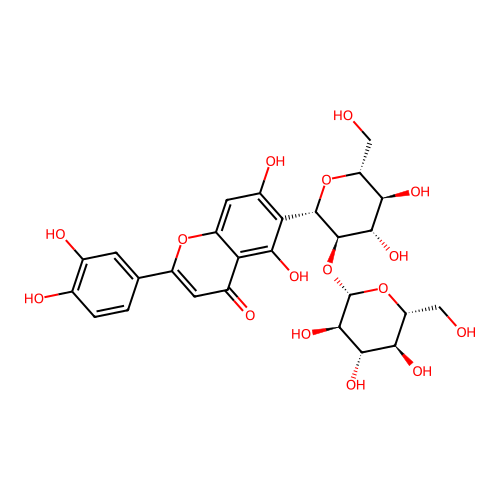 isoorientin 2''-O-glucoside structure
